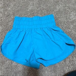 Zenana Outfitters High Waist Blue Women's Shorts